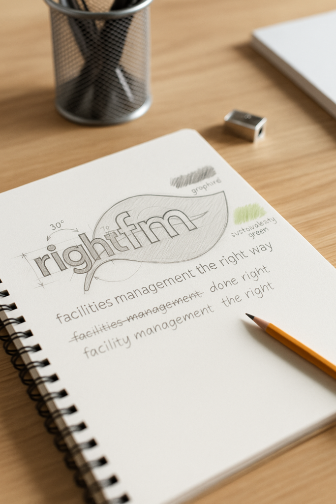 RFM Logo Sketch on pad